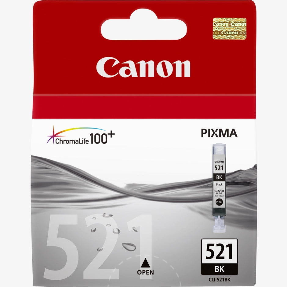 Canon CLI-521BK Original Sort Blækpatron – 9 ml