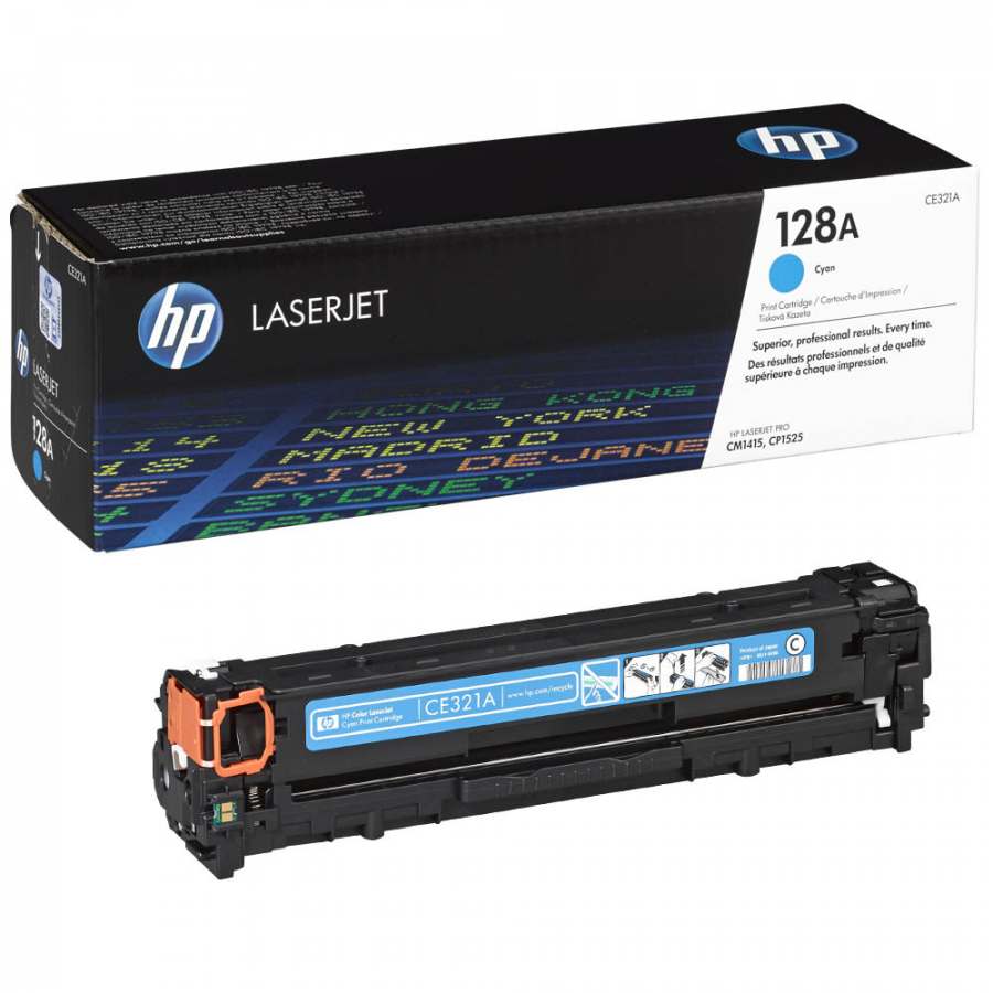HP 128A Cyan Original Toner – CE321A