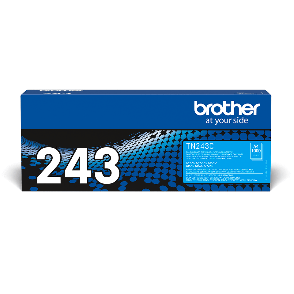 Brother TN243C Original Cyan Toner – 1.000 sider