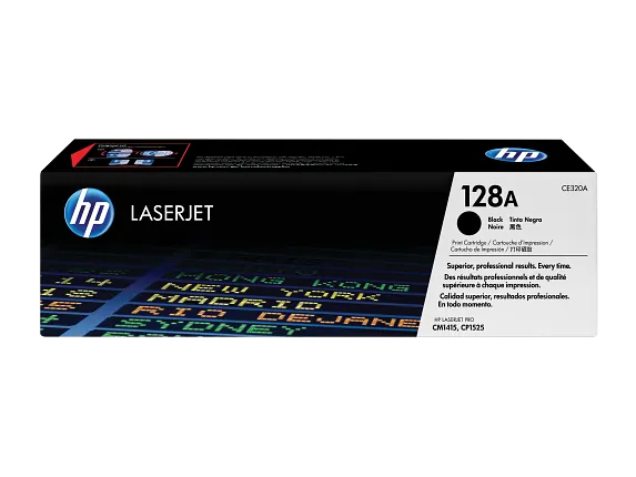 HP 128A (CE320A) Original Sort Toner – 2.000 sider